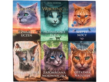 Zdjęcie egzemplarza: Wojownicy / Omen Gwiazd Tomy 1-6 / Erin Hunter komplet książki