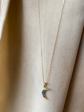 Złoty naszyjnik 585 KSIĘŻYC - miniatura 2