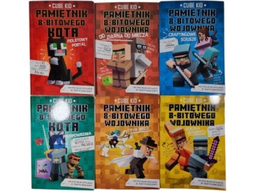 Zdjęcie egzemplarza: Minecraft / Pamiętnik 8-bitowego Wojownika / zestaw 6 książek