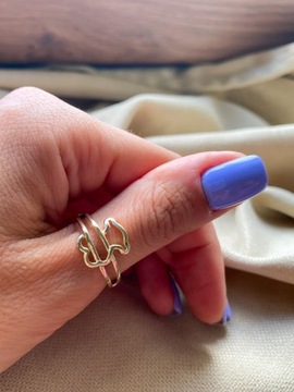 Złoty pierścionek 585 MIŚ MISIE - miniatura 4