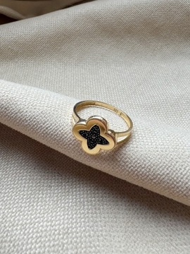 Złoty pierścionek 585 KONICZYNKA - miniatura 1