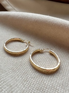 Złote kolczyki 585 KÓŁKA - miniatura 1