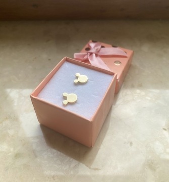 Złote kolczyki 333 MYSZKA MICKEY - miniatura 2