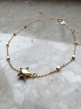 Złota bransoletka 585 GWIAZDKA - miniatura 1