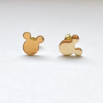 Złote kolczyki 333 MYSZKA MICKEY