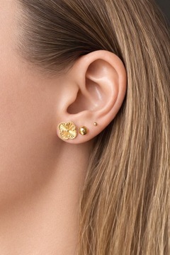 Złote kolczyki 585 KONICZYNKI - miniatura 2