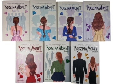 Zdjęcie egzemplarza: Rodzina Monet / zestaw 7 książek / Weronika Anna Marczak Komplet