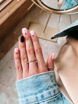 Złoty pierścionek 585 OBRĄCZKA KOLOROWA - miniatura 4