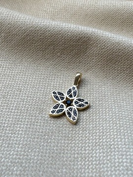 Złota zawieszka próba 585 KWIATEK - miniatura 1