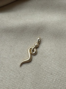 Złota zawieszka próba 585 WĄŻ - miniatura 1