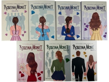 Zdjęcie egzemplarza: Rodzina Monet / zestaw 7 książek / Weronika Anna Marczak Komplet