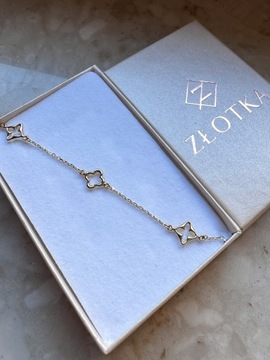 Złota bransoletka 585 KONICZYNKI - miniatura 3