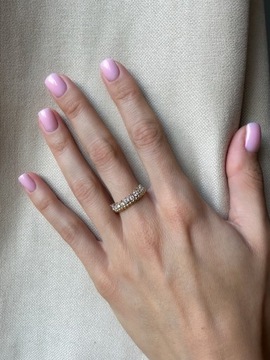 Złoty pierścionek 585 KORONA Z CYRKONIAMI - miniatura 2