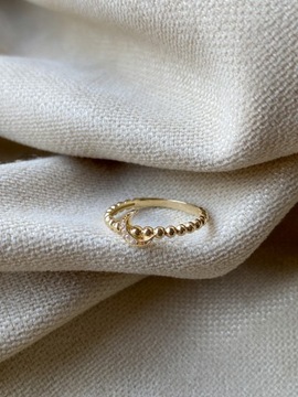 Złoty pierścionek 585 KSIĘŻYC - miniatura 1