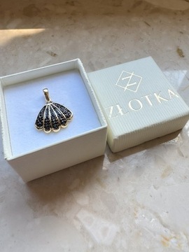 Złota zawieszka próba 585 MUSZELKA, MUSZLA - miniatura 3