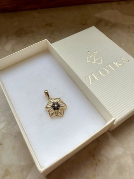 Złota zawieszka próba 585 KWIATEK - miniatura 3