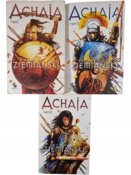 Zdjęcie egzemplarza: Achaja Tomy 1-3 / Andrzej Ziemiański / Fabryka Słów