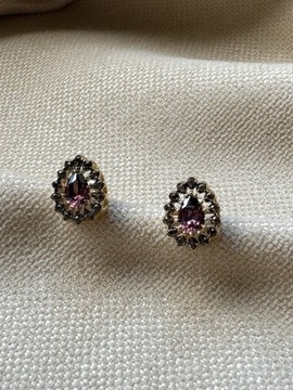 Złote kolczyki 585 KAMIENIE - miniatura 1