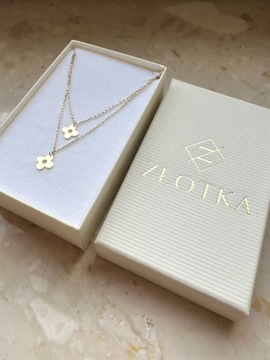 Złoty naszyjnik 585 NASZYJNIK KWIATUSZKI - miniatura 3