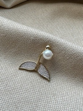 Złota zawieszka próba 585 OGON SYRENY - miniatura 1