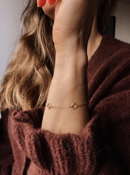 Złota bransoletka 585 KONICZYNKI - miniatura 2