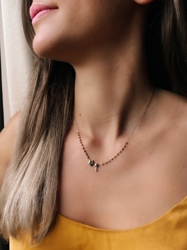 Złoty naszyjnik 585 KŁÓDKA Z KLUCZYKIEM - miniatura 2