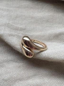 Złoty pierścionek 585 KROPLE - miniatura 4