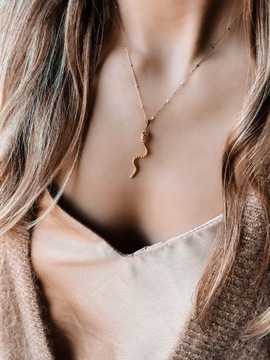 Złota zawieszka 585 WĄŻ - miniatura 2