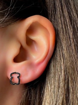 Złote kolczyki 585 MIŚ, MISIE - miniatura 2