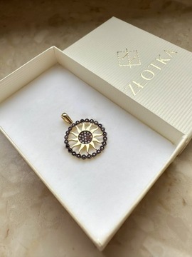 Złota zawieszka próba 585 SŁOŃCE - miniatura 3