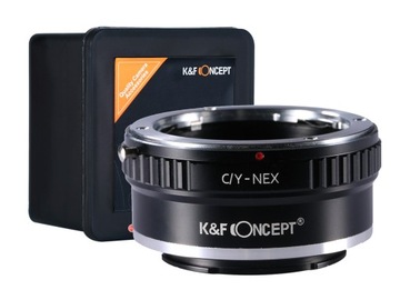 K&f адаптер contax c/y cy на sony nex e-mount, фото