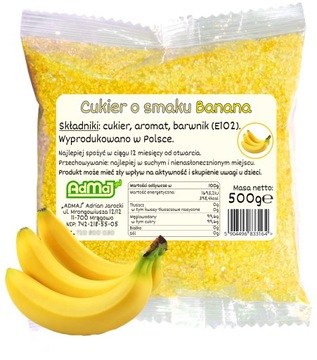 Пристрій для waty цукрової admaj цукор 500g жовтий banan пакетик жовтий/золотий 1 в, фото