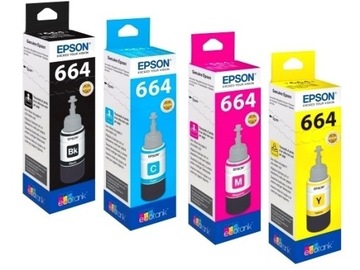 Картридж epson t664 dd-t664-cmyk-org черный черный , красный маджента , голубой cyan , набор, желтый yellow, фото