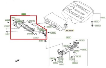 Впускной коллектор kia sportage optima 1, 7 crdi ix35, фото