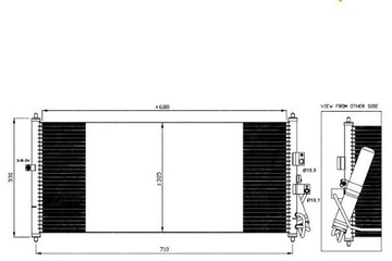 Nrf 35563 конденсатор, кондиционер, фото