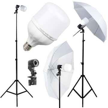 Lumifi студійна лампа 100 led з парасолька 110cm, фото