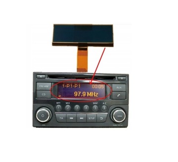 Dacia, Lada, Nissan and Renault radio CD LCD screen replacement 