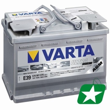 CENTRA CK700 Start-Stop Batterie 12V 70Ah 760A B13 AGM-Batterie