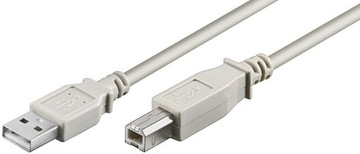 Microconnect usb 2.0 a-b 1.8m m-m кабель usb 1,8 m usb a usb b білий, фото