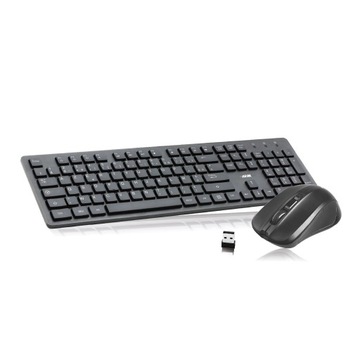 Набір клавіатура i мишка apm чорний, фото