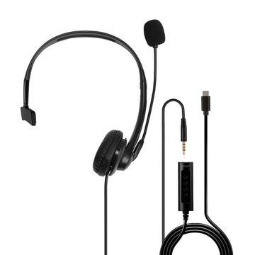 Lindy 20433 słuchawki/zestaw навушників przewodowa шолом biuro/centrum телефонне чорний, фото