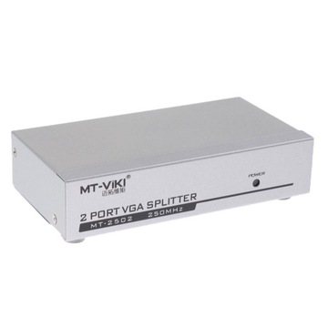Розділювач vga підсилювач 2 porty pc адаптер box, фото