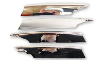 Tesla модель s накладка хром бампера левый задний, фото