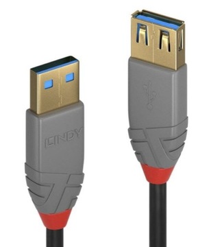 Lindy 36763 кабель usb 3 m usb a чорний, фото