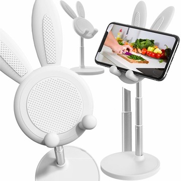 Стійка кролик на телефон / планшет для 12,9 дюймів heckermann білий, фото