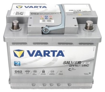 60Ah D52 Varta Silver Dynamic AGM | Made in Germany