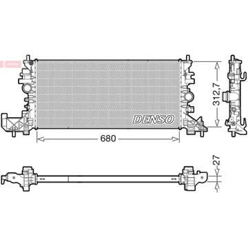 Denso drm20118 радиатор, система охлаждения двигателя, фото