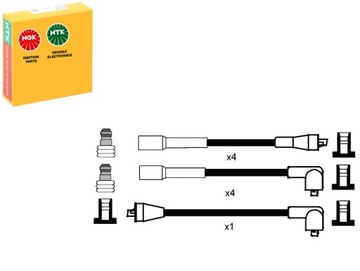 Ngk комплект проводов зажигания 22502 300762 drl176 49185, фото