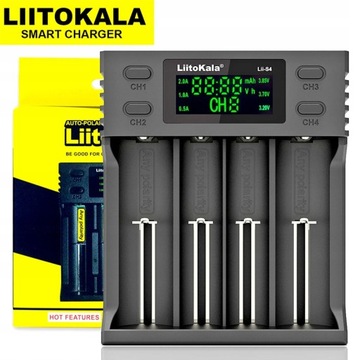 Зарядка liitokala lii-s4 дисплей lcd smart charer, фото