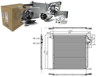 Nis94226 радіатор кондиціонера mercedes v (638/ 2), фото